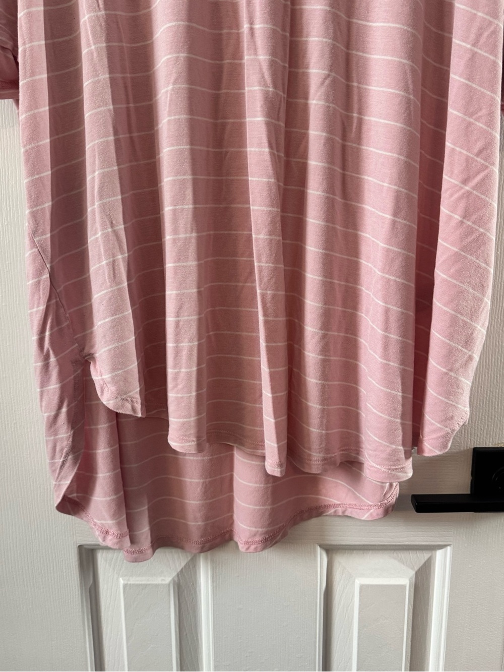 ✨5/$12 Time and Tru Light Pink Striped Scoop Neck tunic style Tee plus Xxxl (22) - Picture 8 of 10